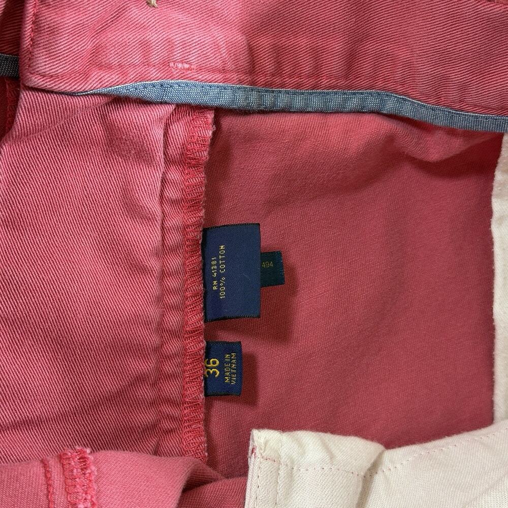 Polo Ralph Lauren Chino Shorts Men 36 Salmon Classic Fit 9 Inseam Preppy Coastal - Picture 4 of 9